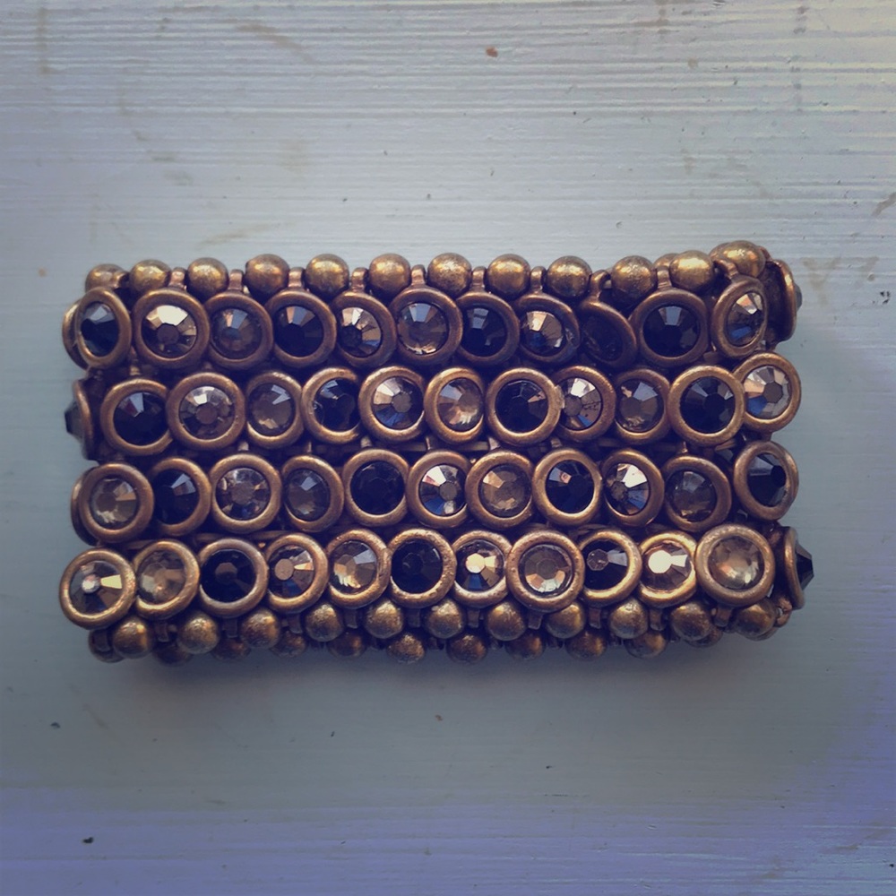 Chunky Rhinestoned Bracelet